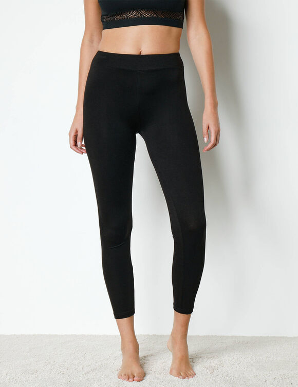 Warme legging in jerseytricot (zwart) Warme legging in jerseytricot (zwart)
